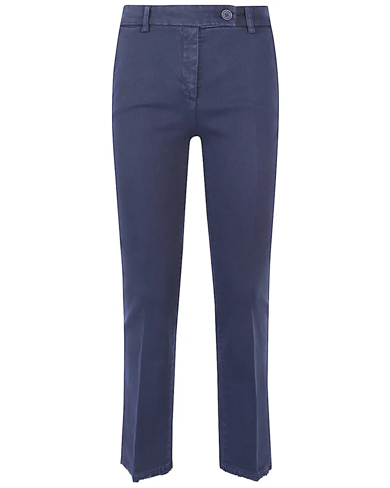VIA MASINI 80 Über Masini 80 Baumwoll -gerade Beinhosen Blue