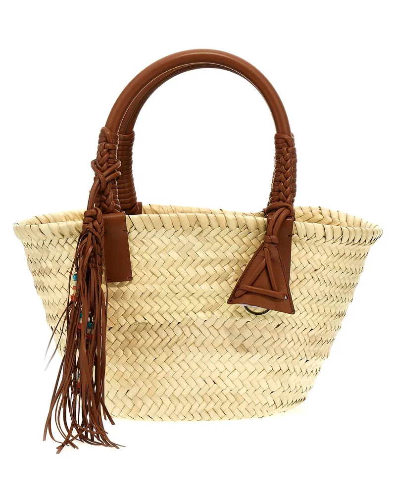 Alanui Ikon Palmblatt kleine' Handtasche Braun
