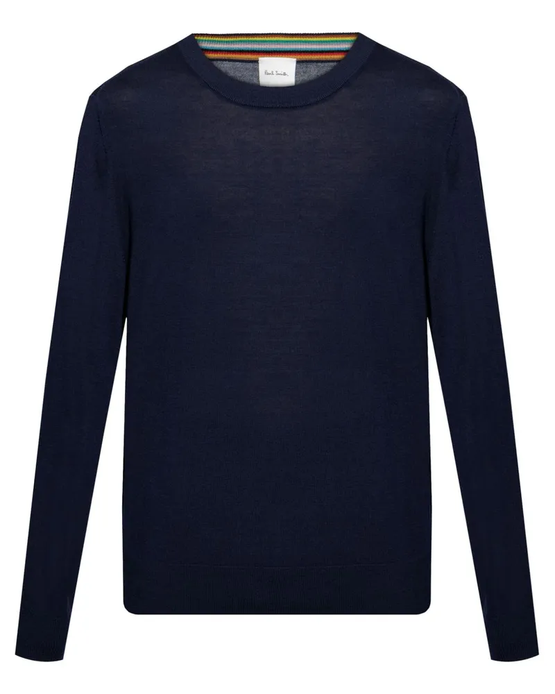 Paul Smith Woll Crewneck -Pullover Blue