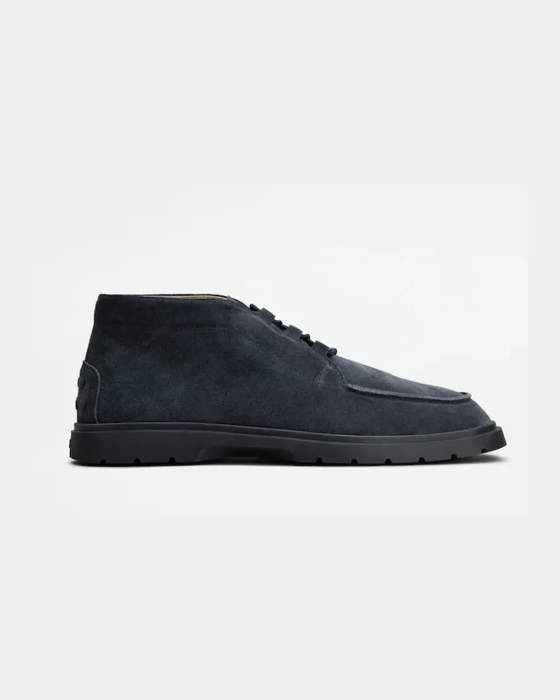 TOD'S Tod 's Wildleder Lederstiefel Blue