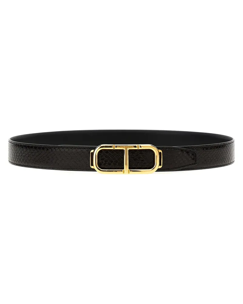 Tom Ford Logo reversibler Gürtel Multicolor