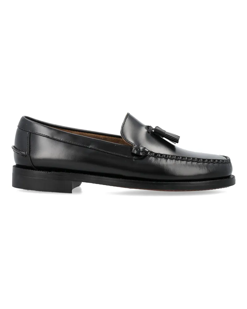Sebago flache Schuhe schwarz Black