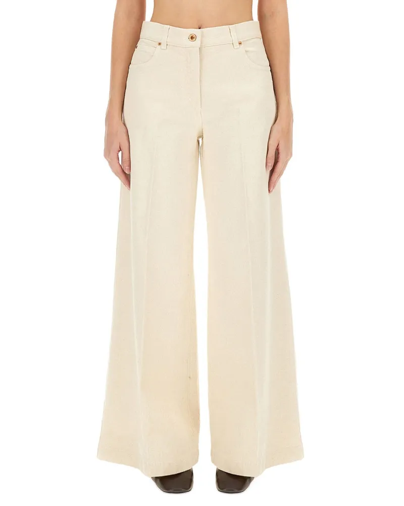 ASPESI Weitbeinhosen Beige