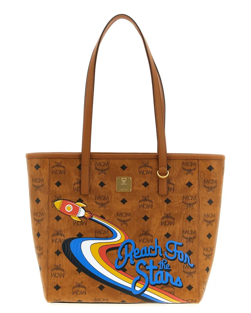 MCM Small 'Toni' Einkaufstasche Brown