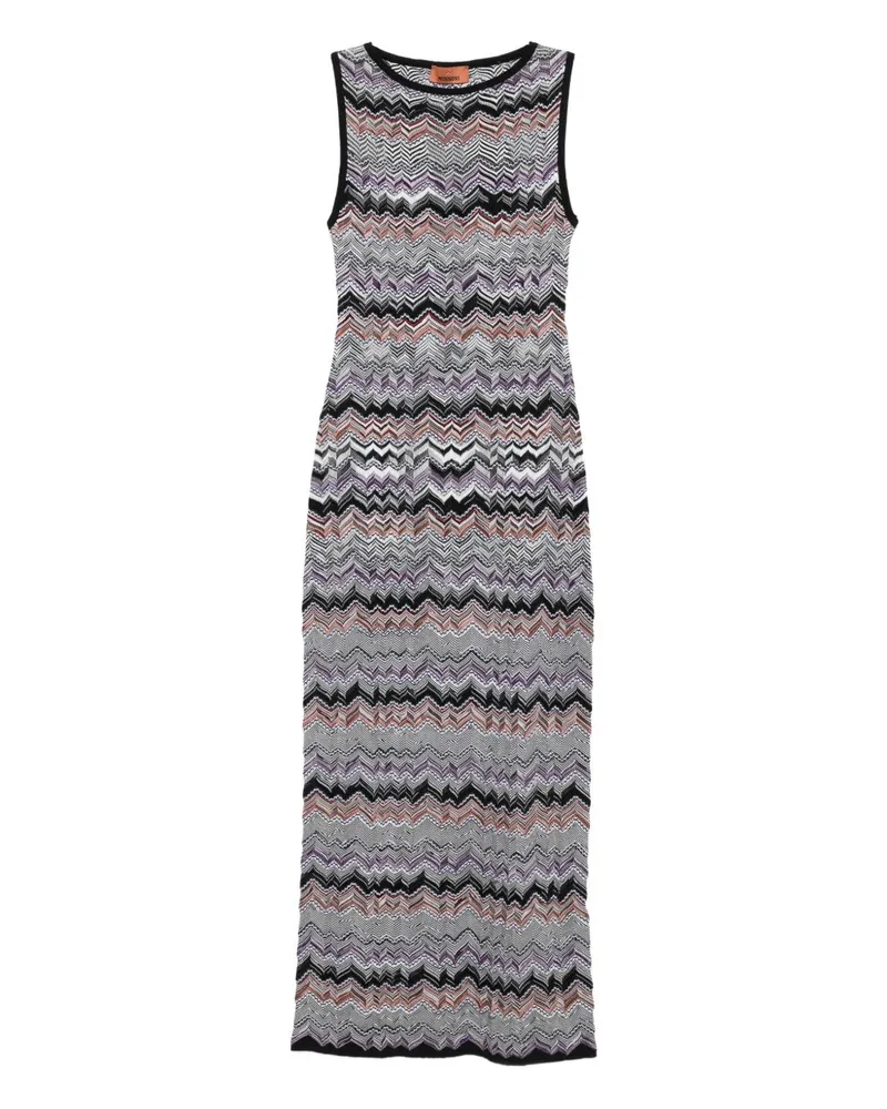 Missoni Ssleeveless Long Kleid Black