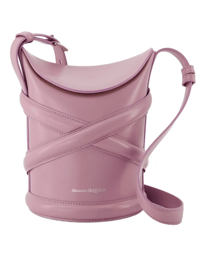 Alexander McQueen Die Kurve Hobo -Tasche  Antic Pink Leder Rosa