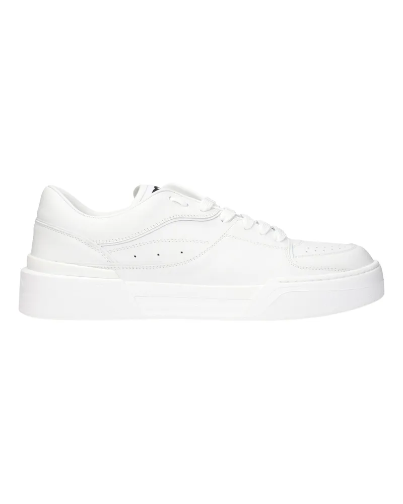 Dolce & Gabbana Dolce&Gabbana Herrens Weiße Ledersneaker -
