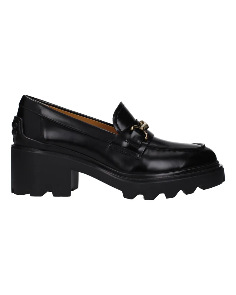 TOD'S Frauen's Mokassins aus schwarzem Leder -