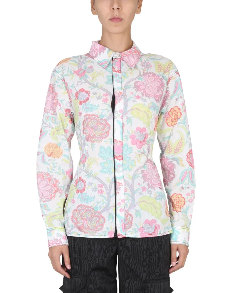 Marine Serre Blumendruckhemd Multicolour