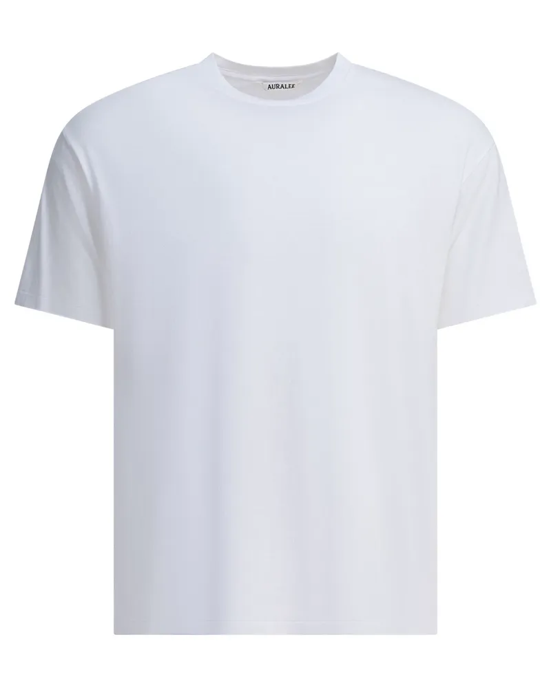 AURALEE Baumwoll-T-Shirt White
