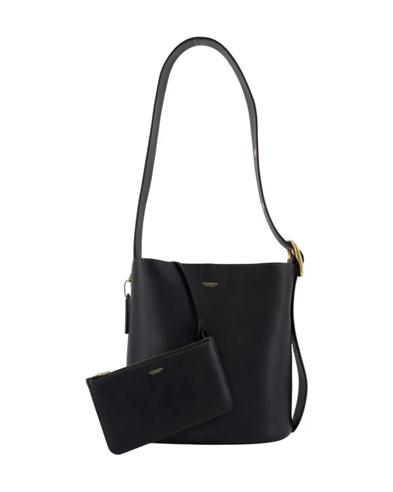 Coach Bleecker Umhängetasche  Leder schwarz Schwarz