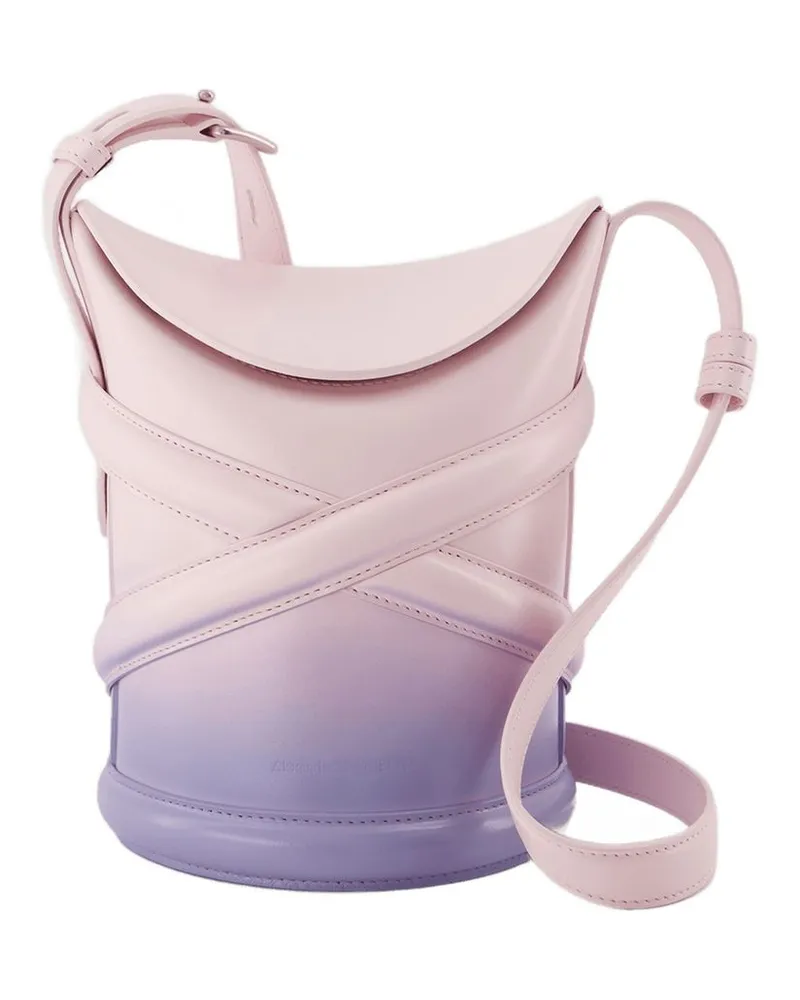 Alexander McQueen Die Kurve Hobo -Tasche  Lilac/Pink Leder Multicolor