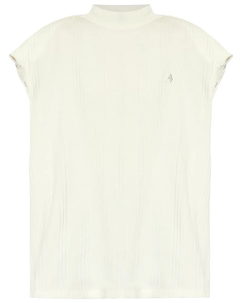 ATTICO Das Attico Logo Cotton T -Shirt Weiß