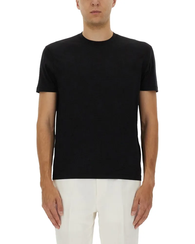 Tom Ford reguläres Fit T -Shirt Black