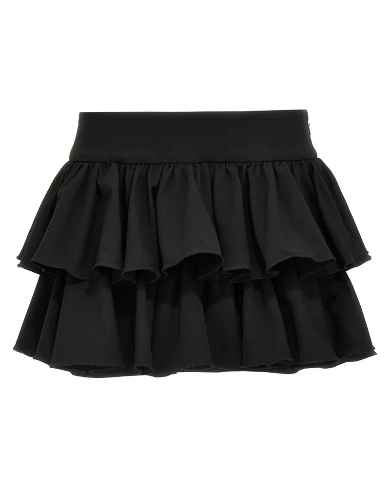 ROTATE Birger Christensen Dreh Birger Christensen 'Wide Ruffle Mini' Rock Black