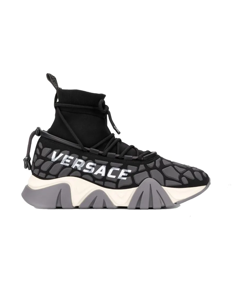 Versace Versace Squalo Draw String -Turnschuhe Schwarz