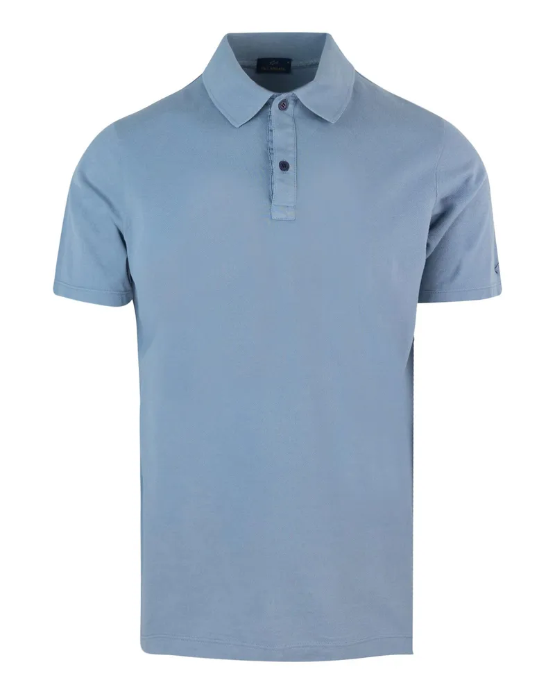 Paul & Shark Polo Moon Piquet Celeste Blue