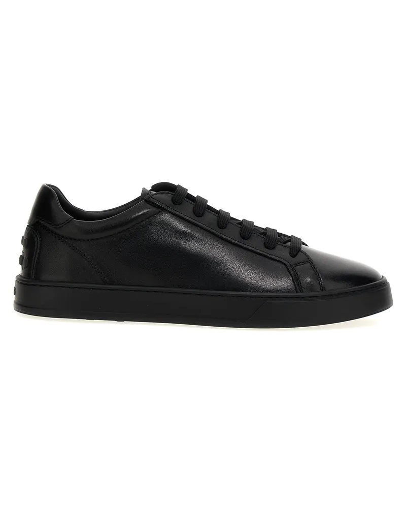 TOD'S Tod 's Leder -Turnschuhe Black