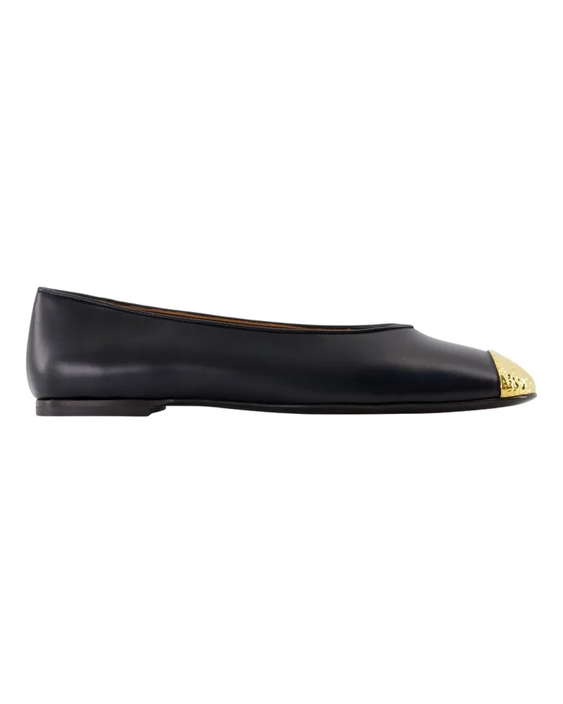 Giuseppe Zanotti Punta Amanda Ballerinas  Leder schwarz Black