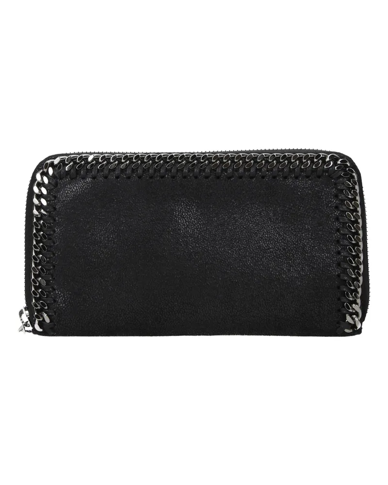 Stella McCartney Stella Mc Cartney Damens Schwarze Geldbörse aus Öko-Wildleder -
