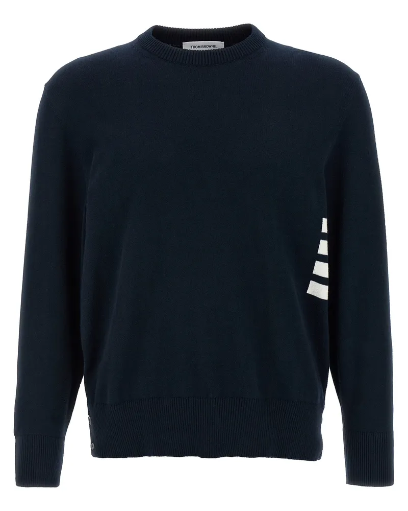 Thom Browne Bar' Pullover Blue