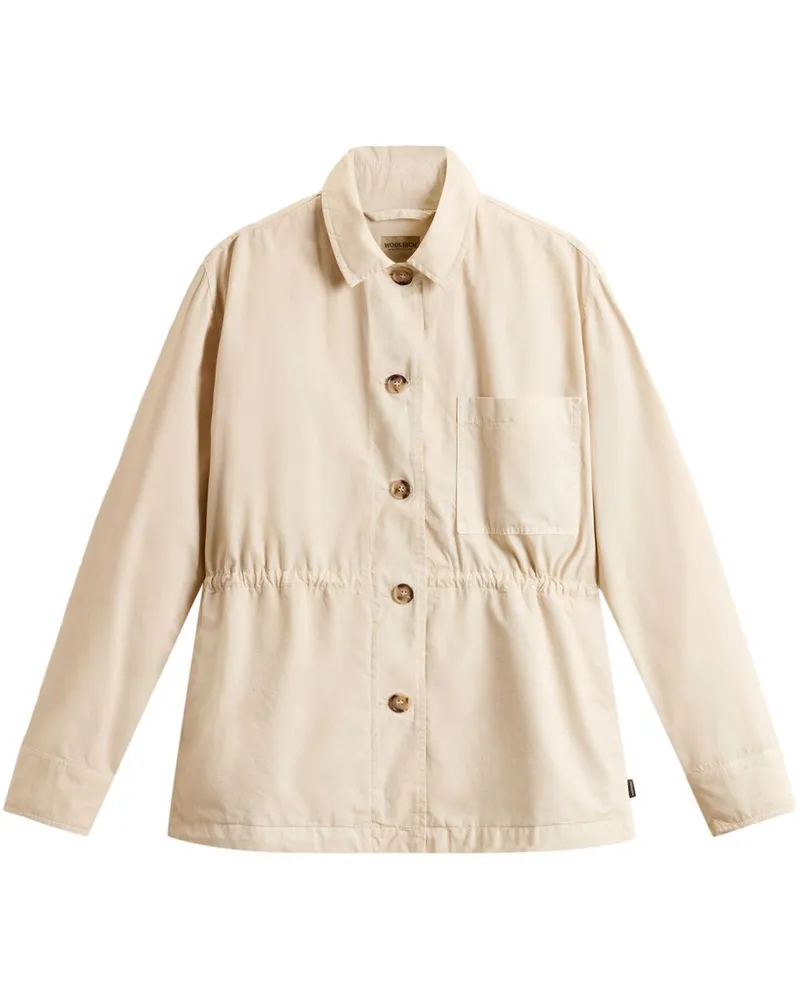 Woolrich Baumwollhemdjacke Beige