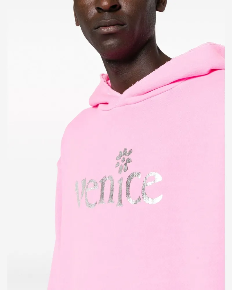 ERL Unisex silberdruckgedrucktes Venedig -Hoodie -Strick 