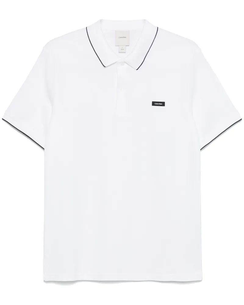 Calvin Klein Polo Piqué Slim White