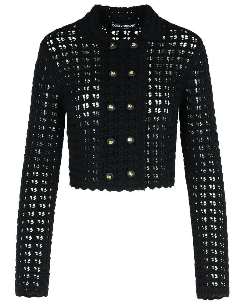 Dolce & Gabbana Black Virgin Wolljacke Black