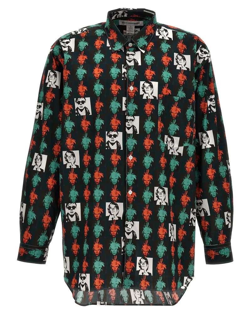 Comme des Garçons Andy Warhol' Hemd Multicolor