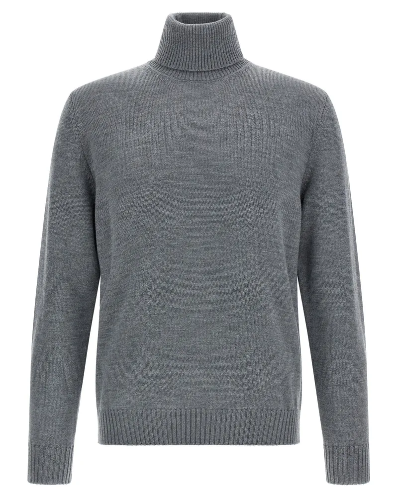 Ballantyne Woll Rollkragenpullover Gray