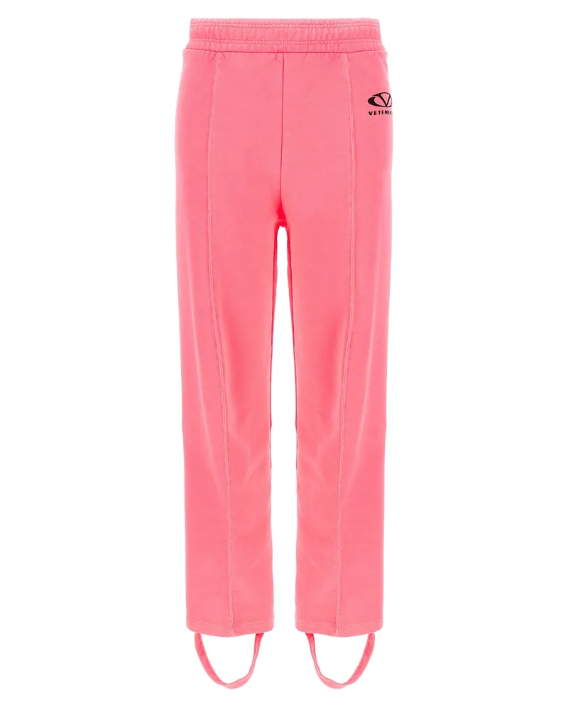 VETEMENTS ovales Logo' Jogger Pink