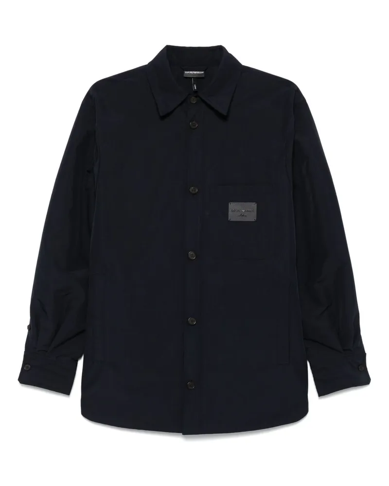 Emporio Armani Logo -Shirt Blue