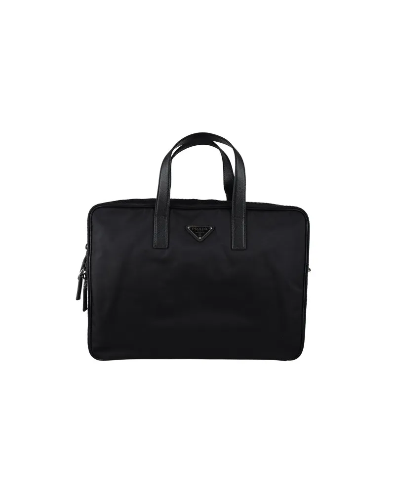 Prada Re Nylon Aktentasche Black