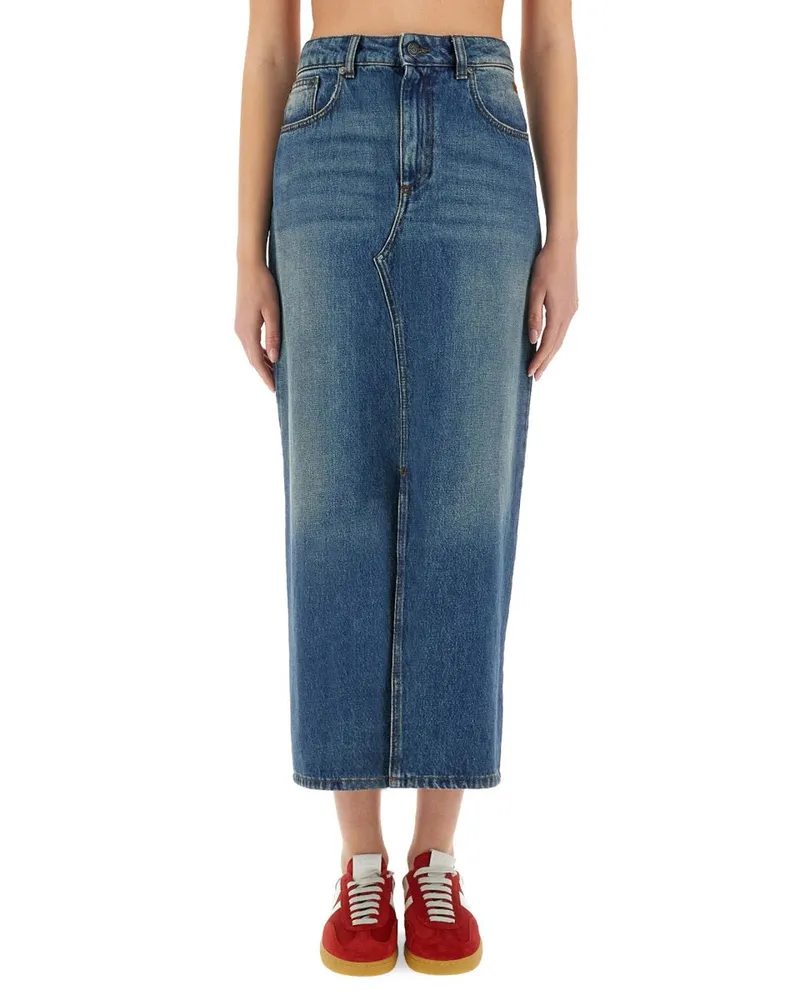 MSGM Long Jeansrock Denim