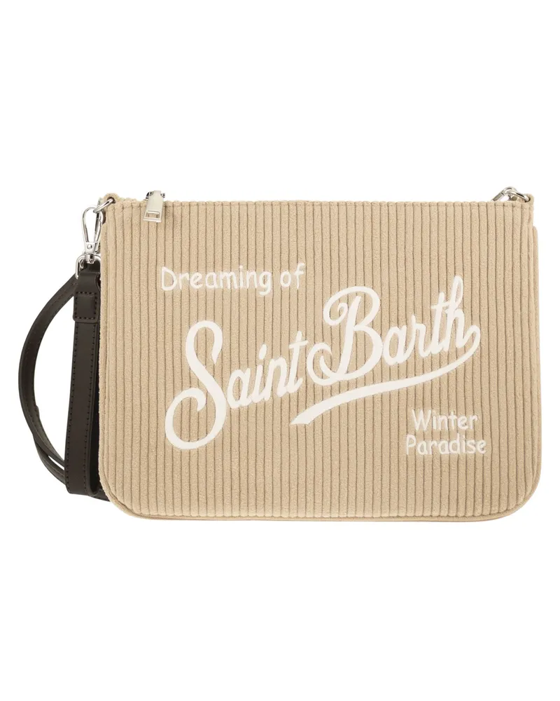 MC2 Saint Barth Parisienne Cord-Clutch Beige
