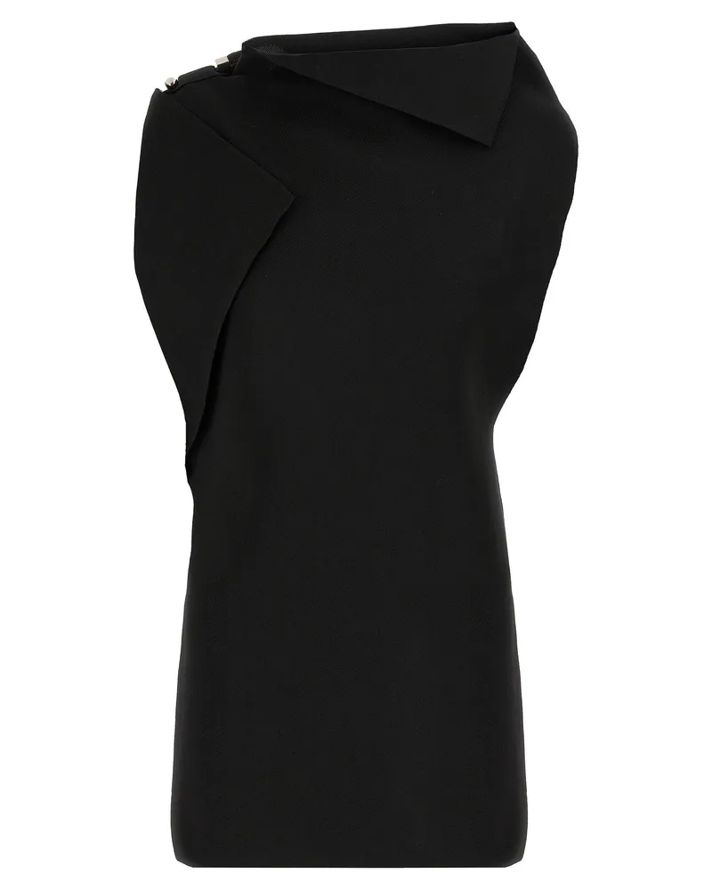 Jacquemus la Mini Robe Trapèze' Kleid Black