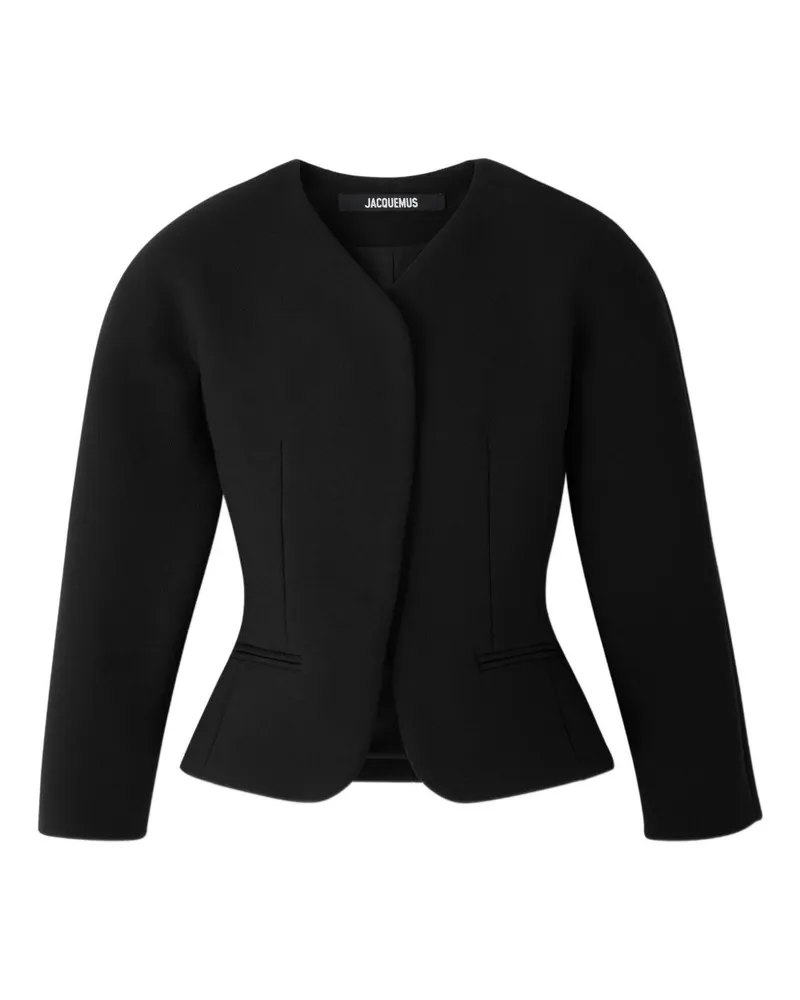Jacquemus la Petite Veste Ovalo Blazer Jacke Black