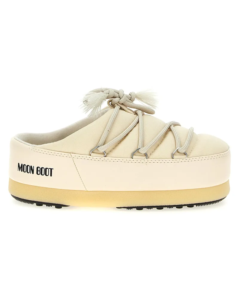 Moon Boot Mondstiefel 'evx maule nylon' Maultiere White