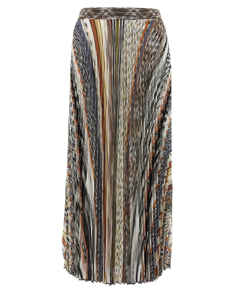 Missoni Faltenrock Multicolor