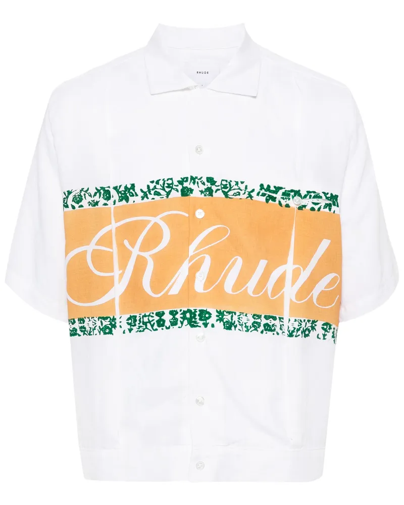 RHUDE Rhude Leinen kubanisches Hemd 