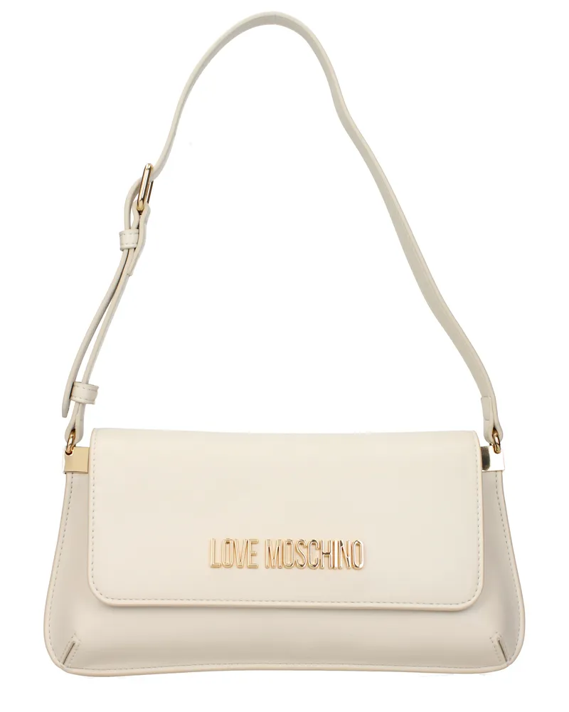 Moschino Damens Umhängetaschen Polyurethan Beige/Elfenbein -