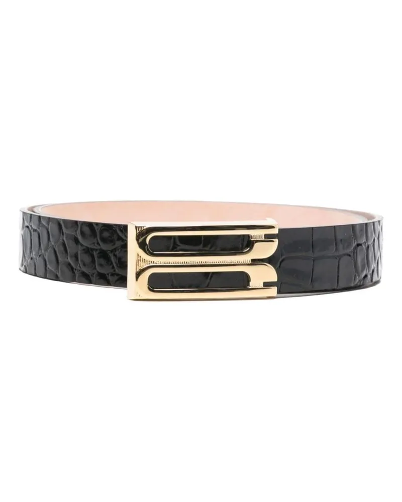 Victoria Beckham Rahmen Ledergürtel Black