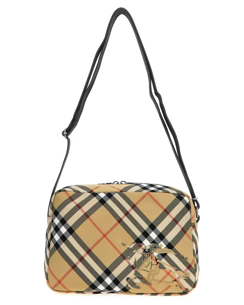 Burberry Check' Crossbody Bag Beige