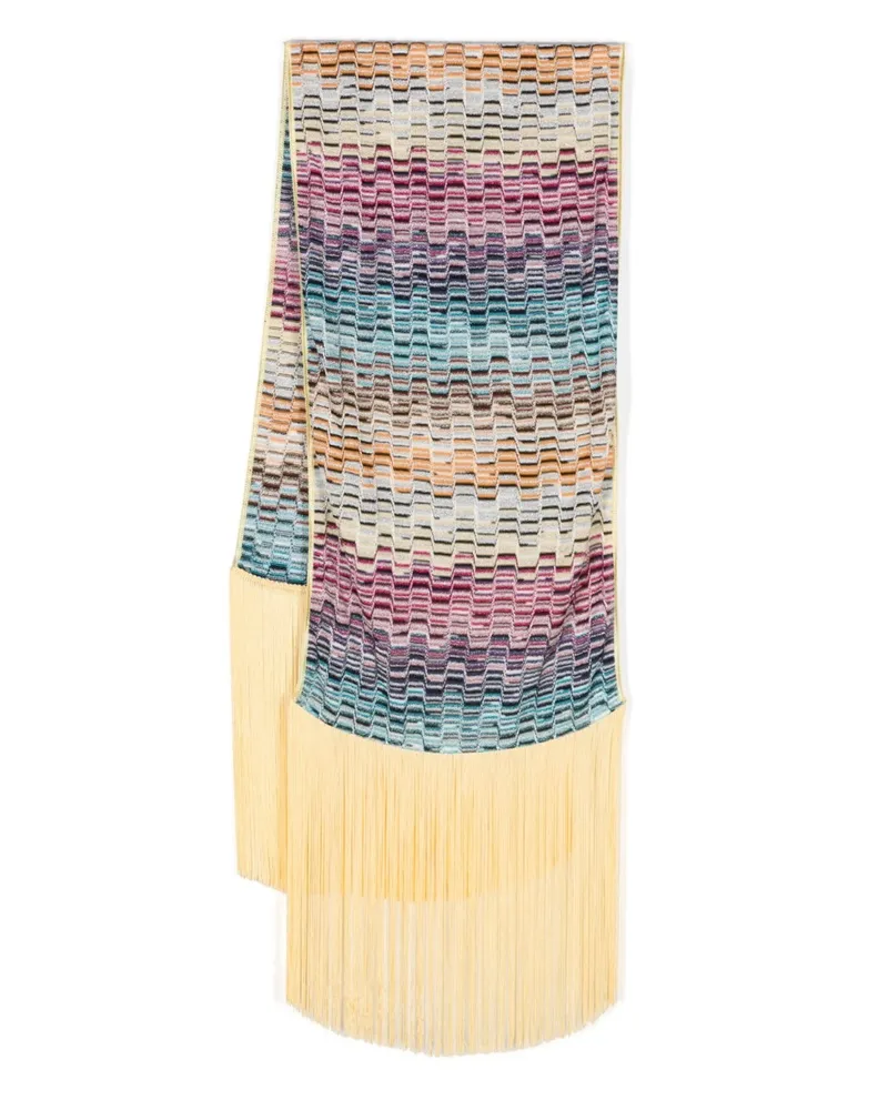Missoni gestreifte Schal Rot