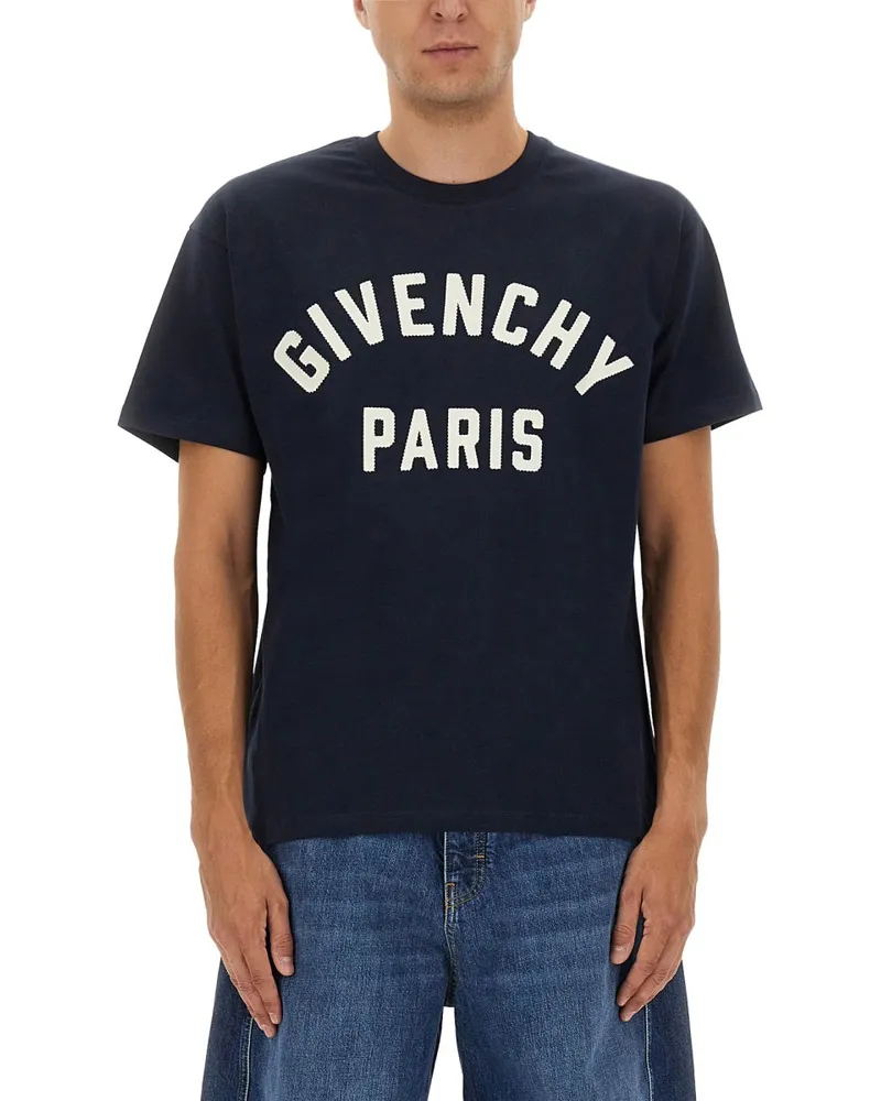 Givenchy T -Shirt mit Logo Blue