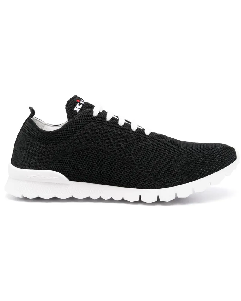 Kiton Turnschuhe mit Stickerei Nero