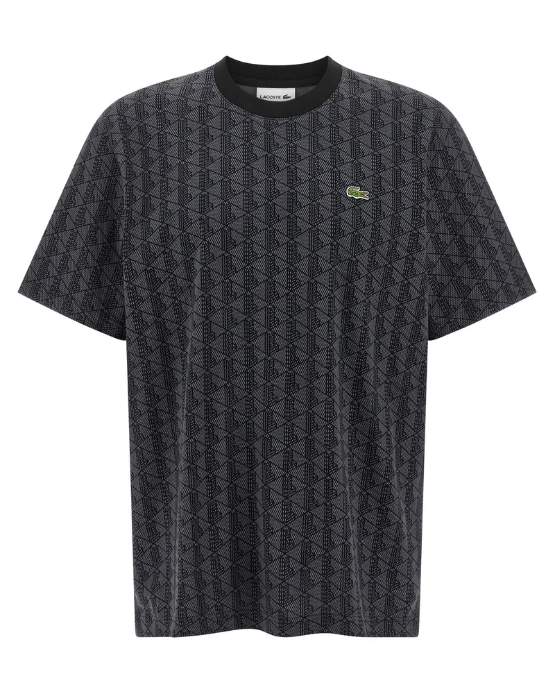 Lacoste Monogramm -T -Shirt Gray