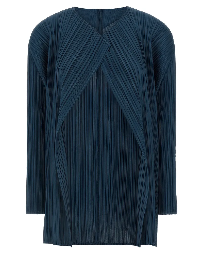 Issey Miyake Falten bitte Issey Miyake 'Mellow Fleats' Cardigan Blue