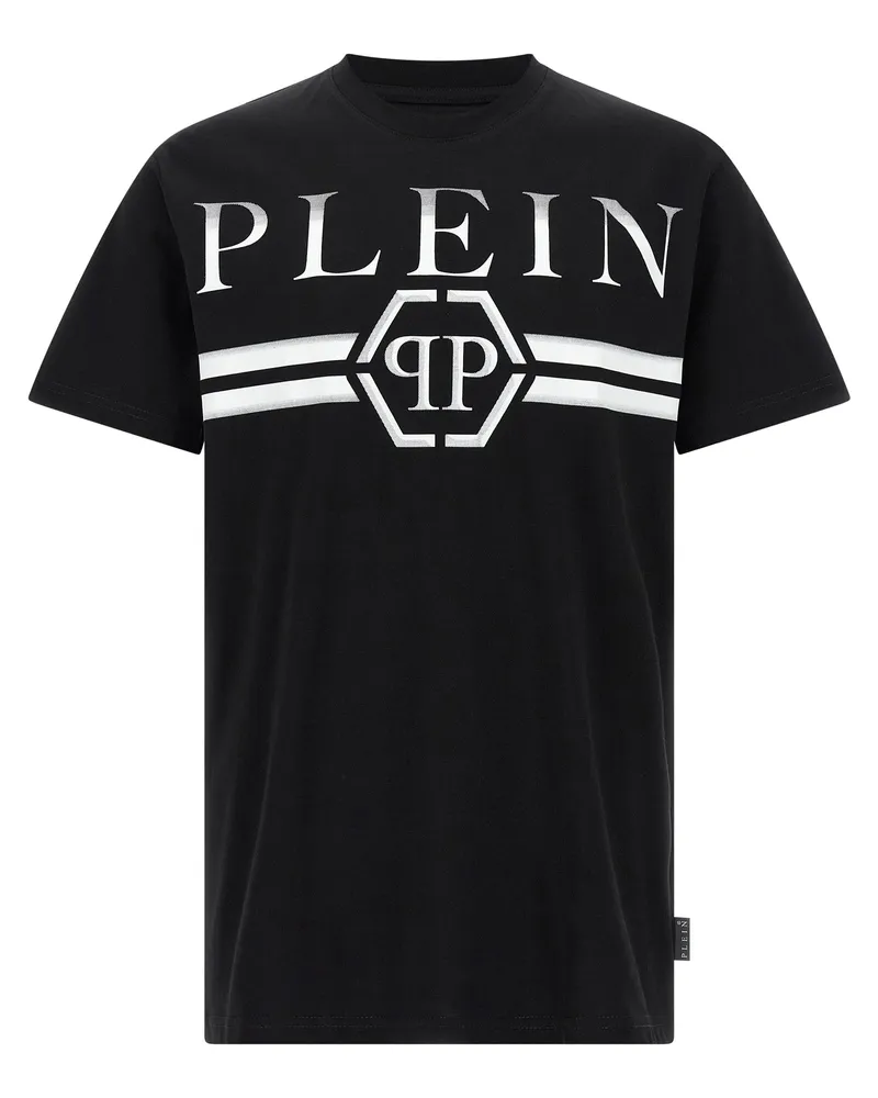 Philipp Plein Logo Print T -Shirt Black